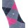 Burlington Ladies Socks - Queen, Short Socks, Cotton, Diamond pattern, Logo Emblem Blue gray/pink/dark blue