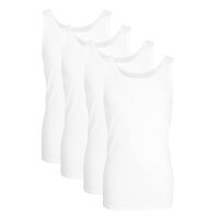 GÖTZBURG Mens Undershirt 2-Pack - Fine Rib, Underwear Set, Pure Cotton White M (Medium)