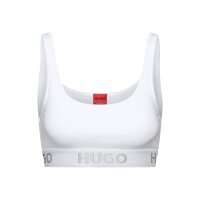 Hugo Womens Bustier - Bralette Sporty Logo, Cotton, Logo, Solid Color