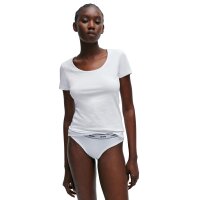 HUGO Damen T-Shirt, 2er Pack - T-Shirt RN, Unterziehshirt, Rundhals, Baumwolle, einfarbig Weiß XS