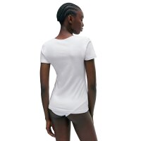HUGO Damen T-Shirt, 2er Pack - T-Shirt RN, Unterziehshirt, Rundhals, Baumwolle, einfarbig Weiß S