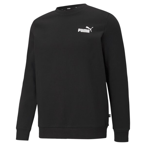 PUMA Men Sweatshirt - ESS Small Logo Crew, Logo, Rundhals Black S (Small)
