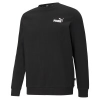 PUMA Herren Sweatshirt - ESS Small Logo Crew, Logo, Rundhals Schwarz S