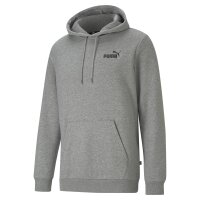 PUMA Men Sweatshirt - ESS Small Logo Hoodie FL, Big Logo Grey M (Medium)