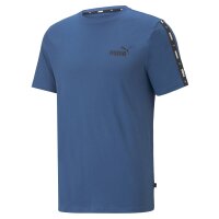 PUMA Mens Sports T-Shirt - ESS+ Tape Tee, Round Neck, Short Sleeve, Plain
