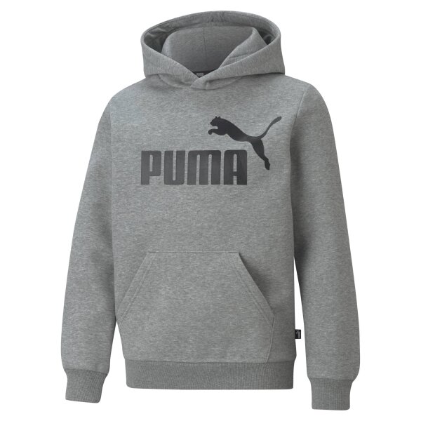 PUMA Boys Hoodie - ESS Big Logo Hoodie, round neck, long sleeve, plain, hood Grey 104