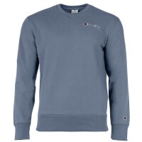 Champion Men Sweatshirt - Pullover, Logo, Round Neck, Long Sleeve, Solid Color