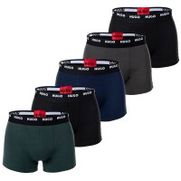 HUGO Herren Boxer Shorts, 5er Pack - Trunks Five Pack, Logo, Cotton Stretch