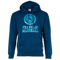 Franklin & Marshall Mens Hoodie - Hooded Pullover, Logo Print, Plain Colours