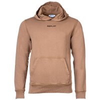 REPLAY Mens Hoodie - Sweatshirt, Hood, Organic Cotton, Kangaroo Pocket, Logo
