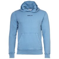 REPLAY Mens Hoodie - Sweatshirt, Hood, Organic Cotton, Kangaroo Pocket, Logo
