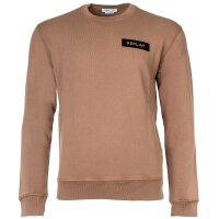 REPLAY Mens Sweatshirt - Sweater, Round Neck, Organic Cotton, Logo