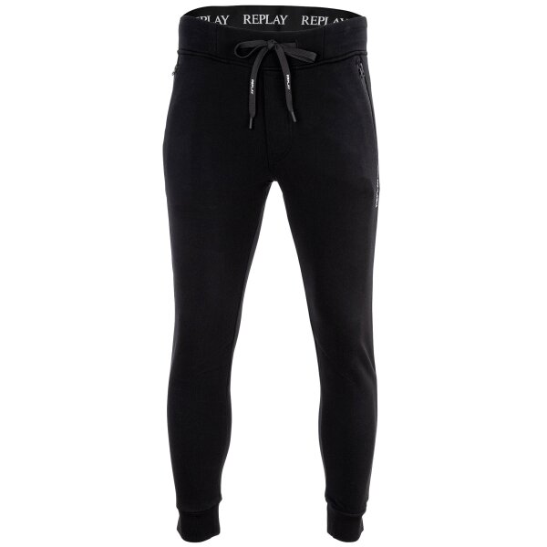 REPLAY Herren Jogginghose - Sweatpants, Loungewear, mit Baumwolle, Logo