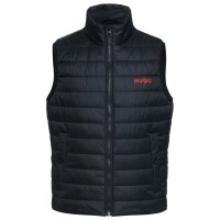 HUGO Mens Quilted Vest - Bentino2221, sleeveless jacket, zipper, stand-up collar, uni