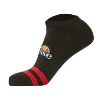 ellesse unisex sneaker socks MELNA, 3 pairs - trainer liner, sport, logo Black 40-43 (UK 6-8.5)