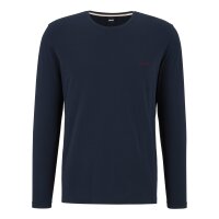 BOSS Mens Long Sleeve Shirt - Mix&Match LS-Shirt R, Round Neck, Cotton Stretch, Logo