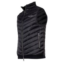 A|X ARMANI EXCHANGE Mens Down Vest - Quilted Vest, Zipper, sleeveless, solid color Black M (Medium)