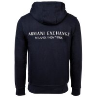 A|X ARMANI EXCHANGE Herren Sweatshirt - Hoodie, Logo, Kapuze, uni Marine 2XL