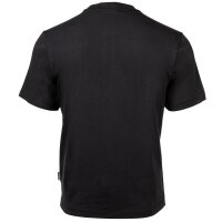 Franklin & Marshall Herren T-Shirt - Rundhals, Baumwolle, Logodruck, Unifarben Schwarz 3XL