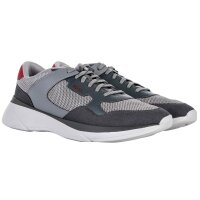 BOSS Herren Sneaker - Dean Runn memx, Turnschuh, Freizeit, Material-Mix, Logo Dunkelgrau EUR 41