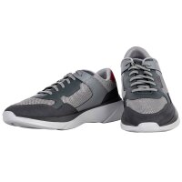 BOSS Herren Sneaker - Dean Runn memx, Turnschuh, Freizeit, Material-Mix, Logo Dunkelgrau EUR 41