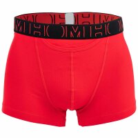 HOM Herren Boxer Shorts, 2er Pack - HOM Boxerlines #2, Baumwolle Schwarz/Rot S