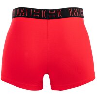 HOM Herren Boxer Shorts, 2er Pack - HOM Boxerlines #2, Baumwolle Schwarz/Rot S