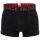 HOM Herren Boxer Shorts, 2er Pack - HOM Boxerlines #2, Baumwolle Schwarz/Rot S