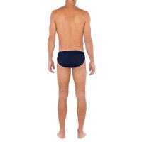 HOM Mens Comfort Micro Brief - Tencel soft, briefs, underwear, solid color Dark blue S (Small)