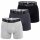 HOM Herren Long Boxer, 3er Pack - Patrick #2, Long Boxer Briefs, Baumwolle, einfarbig