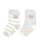 Steiff childrens unisex socks, 2-pack - organic cotton, teddy motif, uni/striped Grey 23-26