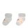 Steiff Baby Unisex Socken, 2er Pack - Bio-Baumwolle, Teddy-Motiv, uni/gestreift Rosa 17-18