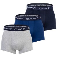 GANT Mens Boxer Shorts, 3-pack - Trunks, Cotton Stretch,...