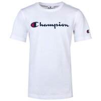 Champion Kids Unisex T-Shirt - Top, Round Neck, Cotton, Logo, Solid Color