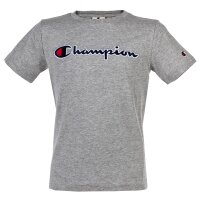 Champion Kids Unisex T-Shirt - Top, Round Neck, Cotton, Logo, Solid Color