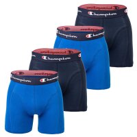 Champion Mens Boxershorts, Pack of 2 - Cotton, unicoloured Blue/Navy S (Small)