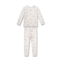 Sanetta Girls Pajamas - Nightwear, Pajamas, Organic Cotton, Leaves, Round Neck, long Beige 116