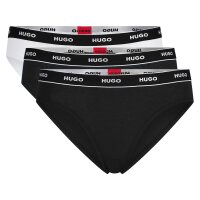 HUGO Damen Slips, 3er Pack - TRIPLET BRIEF STRIPE, Cotton...