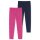 SCHIESSER Mädchen Leggings, 2er Pack - Jogginghose, Baumwolle, Muster, einfarbig