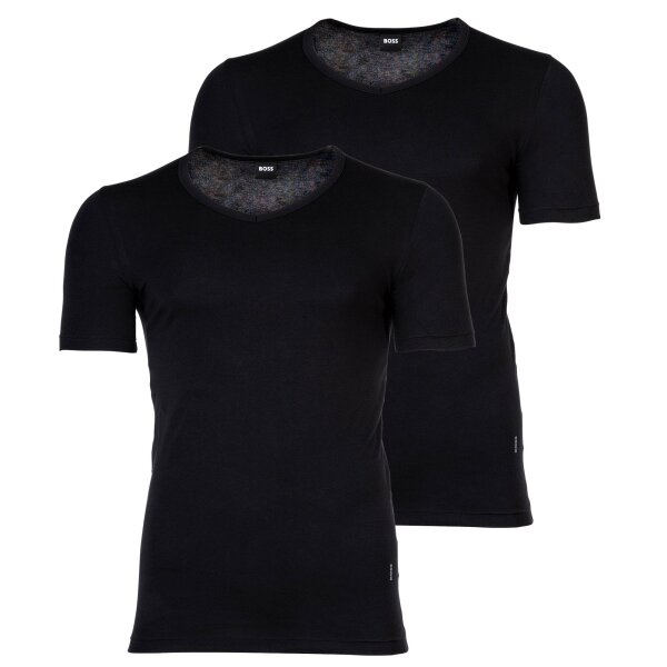 BOSS Mens T-Shirt, 2-pack - TShirtVN 2P Modern, vest, V-neck, stretch