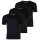 BOSS Mens T-shirt, 3-pack - RN 3P Classic, round neck, short sleeve, cotton, plain Black S (Small)