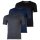 BOSS Herren T-Shirt, 3er Pack - RN 3P Classic, Rundhals, Kurzarm, Cotton, uni Blau/Grau/Schwarz XL