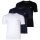 BOSS Herren T-Shirt, 3er Pack - RN 3P Classic, Rundhals, Kurzarm, Cotton, uni Schwarz/Blau/Weiß L