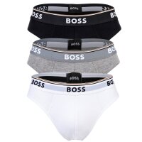 BOSS Mens Briefs, 3-pack - Briefs 3P Power, Cotton Stretch, Logo, Plain