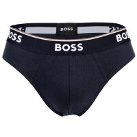 BOSS Herren Slips, 3er Pack - Briefs 3P Power, Cotton Stretch, Logo, einfarbig Schwarz M