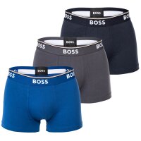 BOSS Mens Trunks, 3-pack - 3P Power, Boxer Shorts, Cotton Stretch, Logo, uni