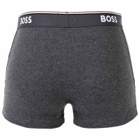 BOSS Herren Trunks, 3er Pack - 3P Power, Boxershorts, Cotton Stretch, Logo, uni Grau L