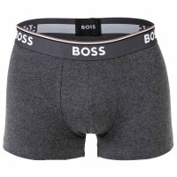 BOSS Mens Trunks, 3-pack - 3P Power, Boxer Shorts, Cotton Stretch, Logo, uni Grey XL (X-Large)