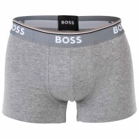 BOSS Herren Trunks, 3er Pack - 3P Power, Boxershorts, Cotton Stretch, Logo, uni Weiß/Grau/Schwarz 2XL