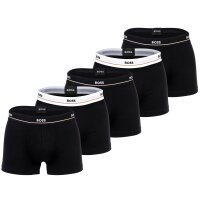 BOSS Mens Trunks, 5 Pack - 5P Essential, Boxer Shorts, Cotton Stretch, Logo Black S (Small)